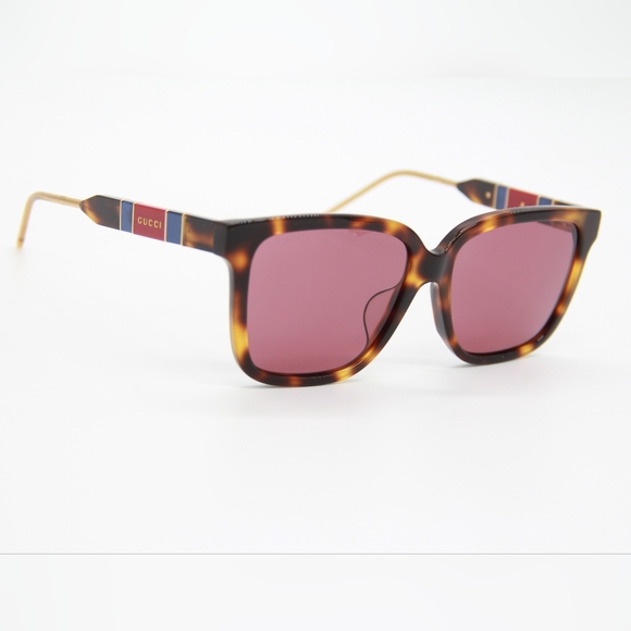 NEW GUCCI GG0599SA 003 UNISEX SUNGLASSES GUCCI GG 0599SA BROWN RED UNISEX GUCCI - Picture 9 of 13